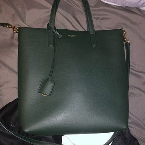 Saint Laurent dark green purse